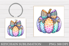 Pumpkin Keychain Design. Pumpkin Sublimation Product Image 1