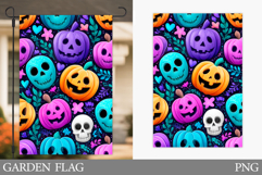 Halloween Pumpkin Garden Flag. Garden Flag Sublimation Product Image 1
