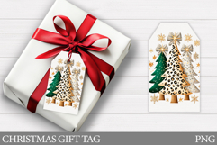 Christmas Gift Tag Printable. Christmas Tree Gift Tag Design Product Image 1