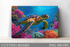 Turtle Kitchen Cutting Board. Sea Turtle Cutting Board Product Image 1