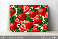 Strawberry Cutting Board. Berry Kitchen Cutting Board Product Image 1
