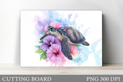 Turtle Kitchen Cutting Board. Sea Turtle Cutting Board Product Image 1