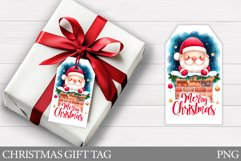 Santa Claus Gift Tag Printable. Christmas Gift Tag Design Product Image 1
