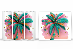 Palm Tree Tumbler Design. Palm Tree Sublimation Product Image 2