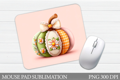 Pumpkin Mouse Pad Design. Fall Mouse Pad Sublimation Product Image 1