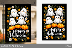 Halloween Ghost Garden Flag. Cute Halloween Garden Flag Product Image 1