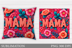 Mother's Day Sublimation. Mother's Day Pillow Sublimation Product Image 1