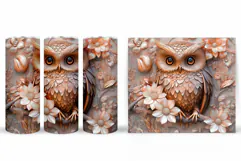 Owl Tumbler Sublimation. Owl Sublimation Product Image 2