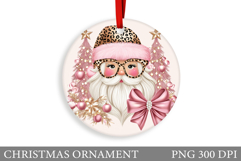 Cute Santa Claus Christmas Ornament. Santa Claus Sublimation Product Image 1