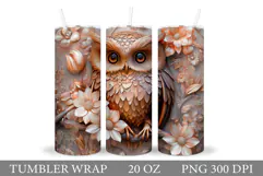 Owl Tumbler Sublimation. Owl Sublimation Product Image 1