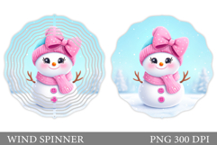 Christmas Wind Spinner. Cute Snowman Wind Spinner Design Product Image 1
