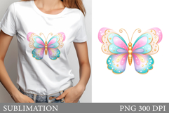 Butterfly Sublimation. Butterfly T-Shirt Sublimation Product Image 1