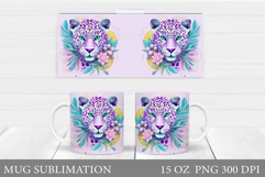 Leopard Mug Design. Leopard Sublimation Product Image 1