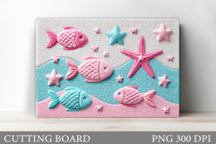 Fish Cutting Board Design. Fish Sublimation Product Image 1