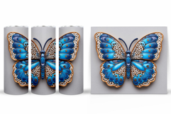 Butterfly Flowers Tumbler. Butterfly Tumbler Sublimation Product Image 2