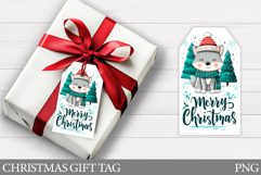 Christmas Wolf Gift Tag . Christmas Gift Tag Printable Product Image 1