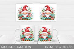 Christmas Gnome Mug Design. Christmas Mug Sublimation Product Image 1