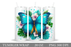 Butterfly Tumbler Sublimation. Butterfly Sublimation Product Image 1