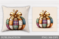 Fall Pumpkin Pillow Design. Pumpkin Sublimation Product Image 1
