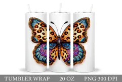Butterfly Tumbler Sublimation. Butterfly Sublimation Product Image 1