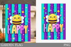 Bee Garden Flag Design. Bee Sublimation Product Image 1