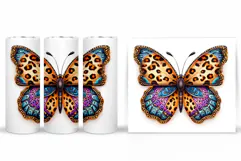 Butterfly Tumbler Sublimation. Butterfly Sublimation Product Image 2