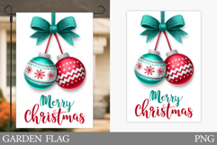 Merry Christmas Garden Flag. Christmas Garden Flag Design Product Image 1