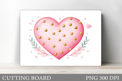 Heart Cutting Board Design. Heart Kitchen Cutting Board Product Image 1