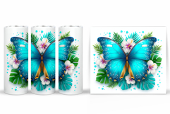 Butterfly Tumbler Sublimation. Butterfly Sublimation Product Image 2