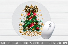 Christmas Tree Mouse Pad. Christmas Mouse Pad Sublimation Product Image 1