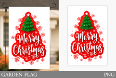 Merry Christmas Garden Flag. Christmas Garden Flag Design Product Image 1