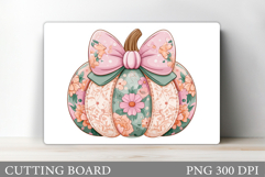 Pumpkin Cutting Board Design. Pumpkin Sublimation Product Image 1