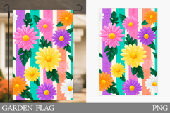 Floral Garden Flag Design. Flowers Garden Flag Sublimation Product Image 1
