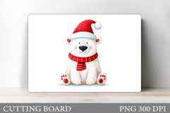 Christmas Bear Cutting Board. Christmas Cutting Board Product Image 1