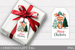 Christmas Deer Gift Tag . Christmas Gift Tag Printable Product Image 1