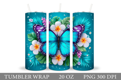 Butterfly Tumbler Sublimation. Butterfly Sublimation Product Image 1