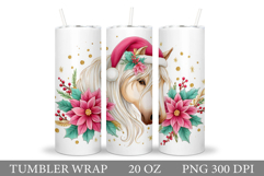 Christmas Horse Tumbler. Christmas Tumbler Sublimation Product Image 1