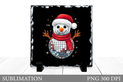 Cute Snowman Sublimation. Snowman Slate Design Product Image 1