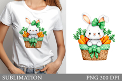 Bunny Carrot Sublimation. Bunny Carrot T-Shirt Design Product Image 1