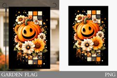 Halloween Pumpkin Garden Flag. Garden Flag Sublimation Product Image 1