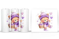 Valentines Bear Tumbler. Valentines Tumbler Design Product Image 2