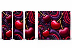 Cherry Tumbler Design. Cherries Tumbler Sublimation Product Image 2