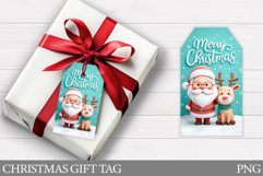 Santa Claus Gift Tag Printable. Christmas Gift Tag Design Product Image 1