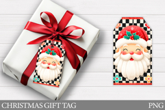 Santa Claus Gift Tag Printable. Christmas Gift Tag Design Product Image 1