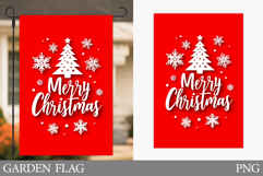 Merry Christmas Garden Flag. Christmas Garden Flag Design Product Image 1