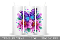 Butterfly Tumbler Sublimation. Butterfly Sublimation Product Image 1