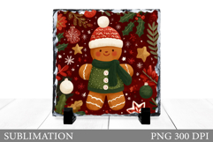 Cute Gingerbread Sublimation. Gingerbread Slate Design Product Image 1