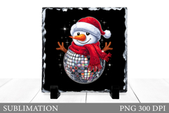 Snowman Slate Design. Cute Snowman Sublimation Product Image 1