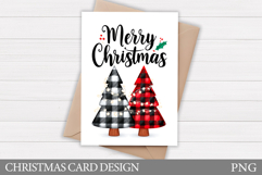 Christmas Tree Card Design. Christmas Card Printable Product Image 1