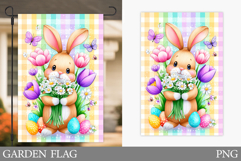 Easter Bunny Garden Flag. Easter Garden Flag Design Product Image 1